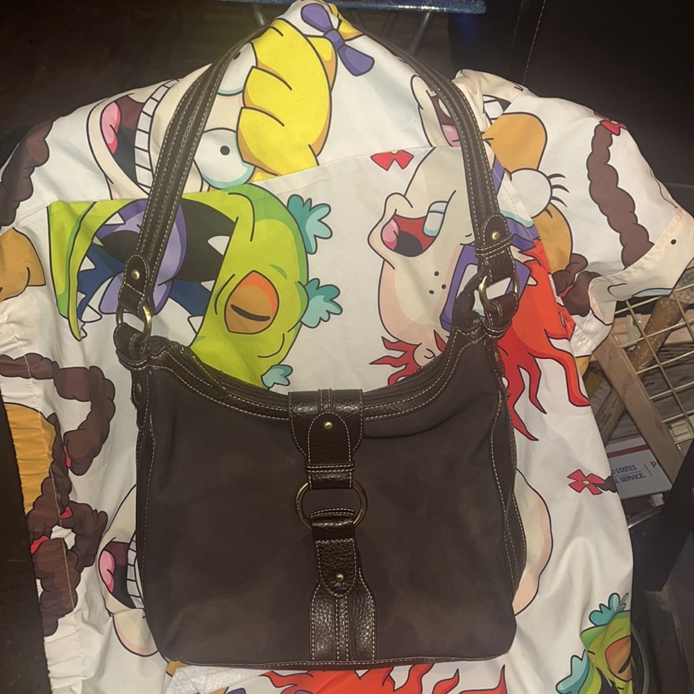 GUC Chaps brown shoulder bag.